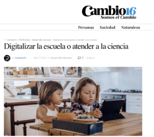 Digitalizar la escuela o atender a la ciencia